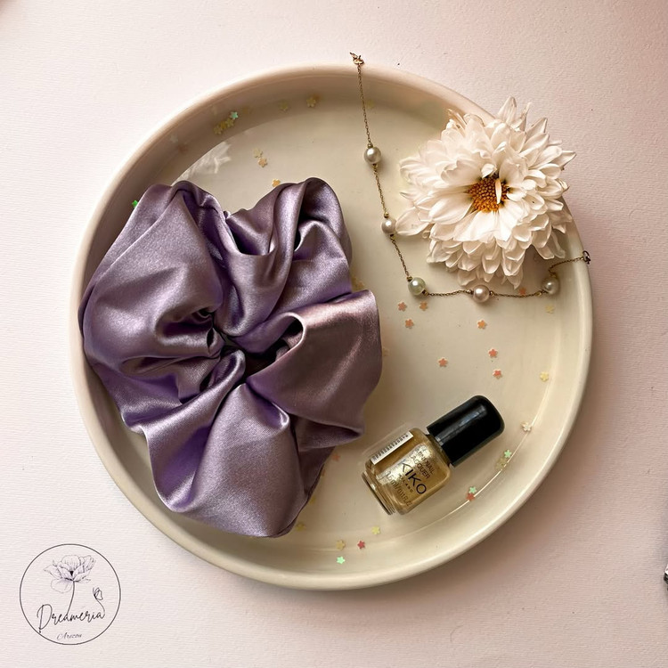 کش اسکرانچی رنگ یاسی